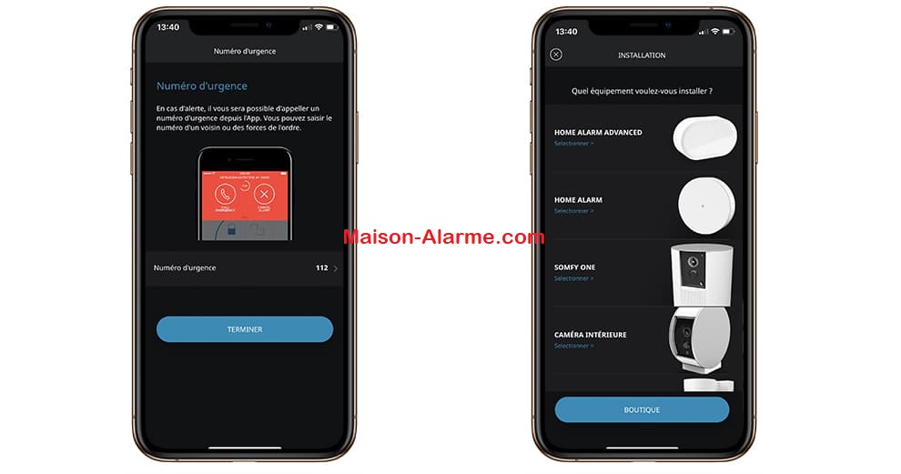 Test - Somfy Home Alarm Advanced - Choix de l'installation