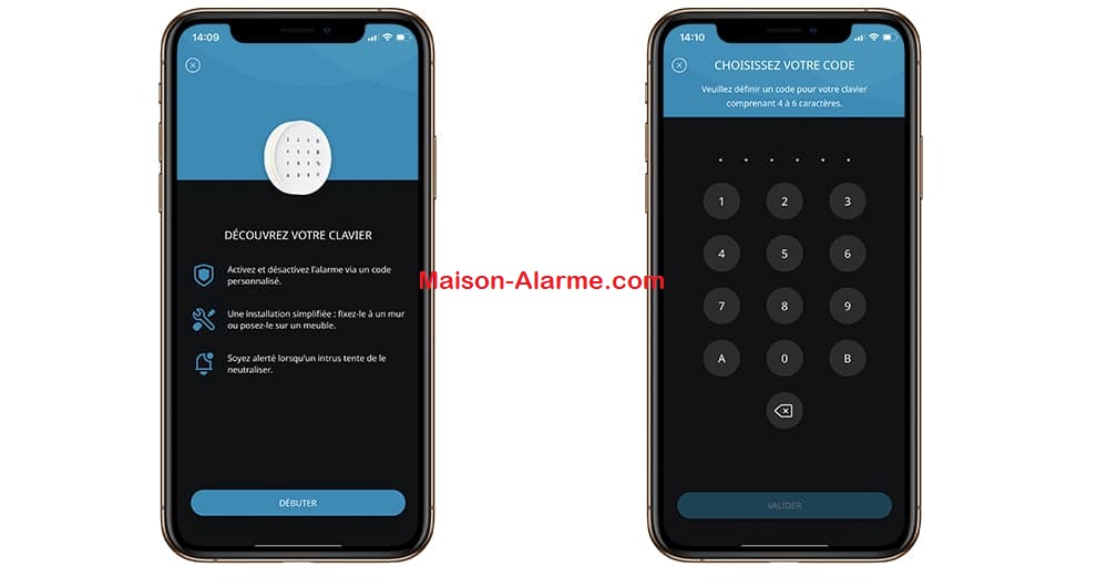 Test - Somfy Home Alarm Advanced - Le code du clavier
