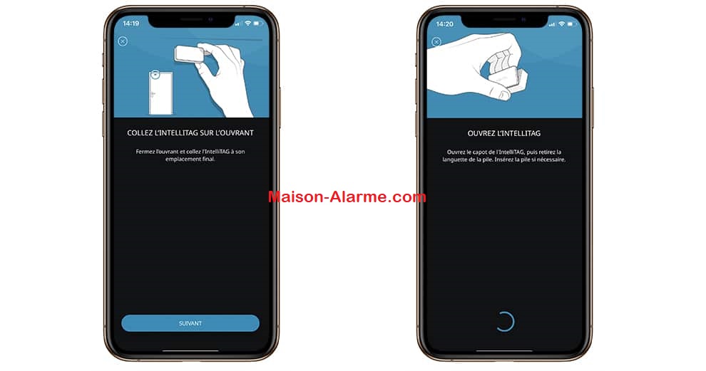 Test - Somfy Home Alarm Advanced - Connecter l'intellitag
