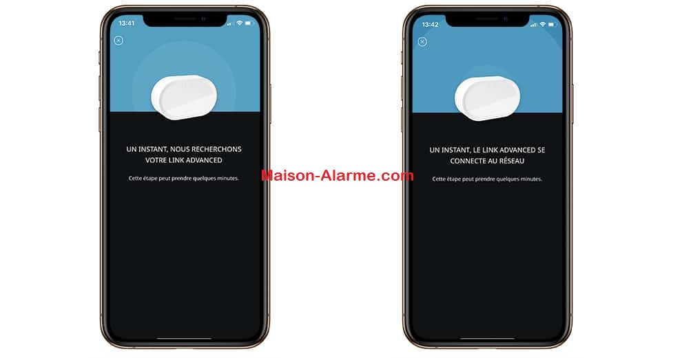 Test - Somfy Home Alarm Advanced - La connexion du link advanced