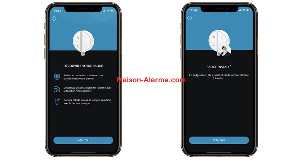 Test - Somfy Home Alarm Advanced - Installer le badge télécommande