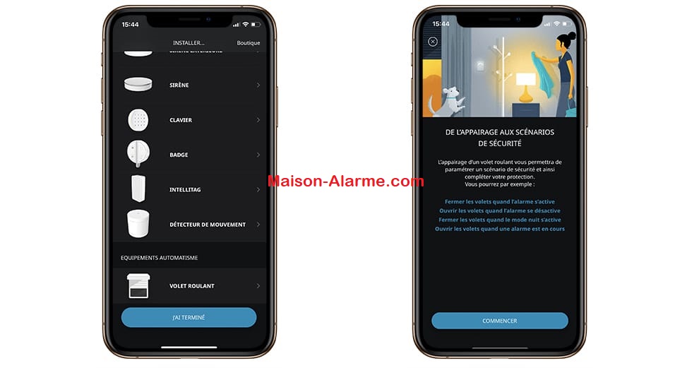 Test - Somfy Home Alarm Advanced - Les scénarios de sécurité