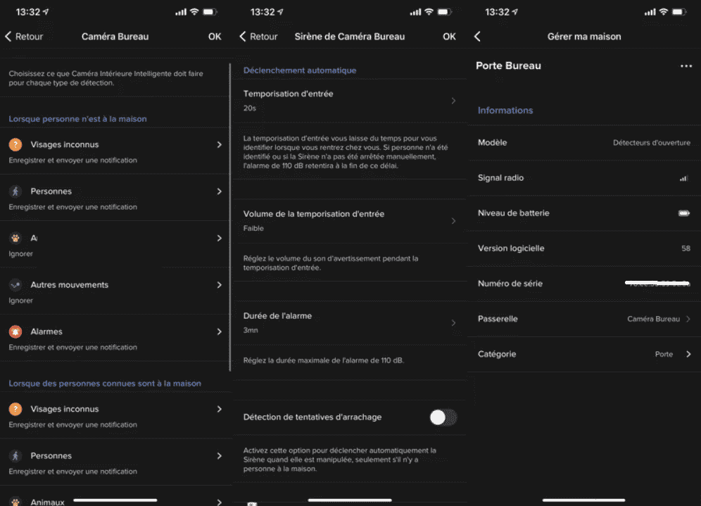 Application caméra sirène alarme vidéo Netatmo